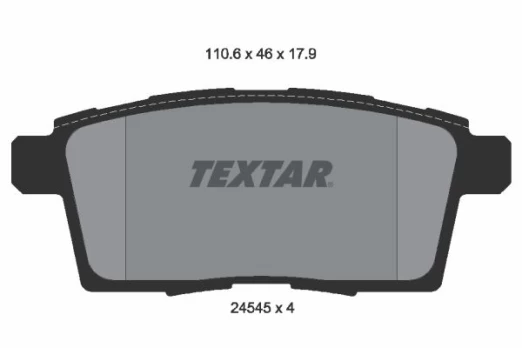 TEXTAR 2454501 Brake pad set