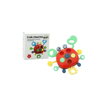 Lean Crab Sensory Interactive Educational Toy For Children Teether