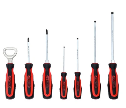 Atsuktuvų komplektas (PH1, PH2, Slotted 3; 4; 5,5; 6,5), KS Tools