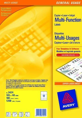 Avery Zweckform etiketės 105x48mm – (3424)