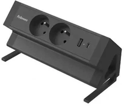Fellowes Power desk 2, TYP E, juoda