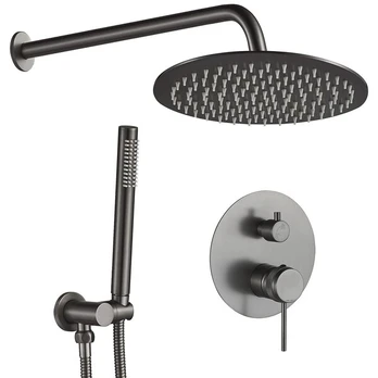 Įleidžiamas Dušo Komplektas Rea Lungo Grip Titanium + Box