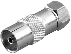 Vivanco adapter F-plug - Coaxial socket kaina