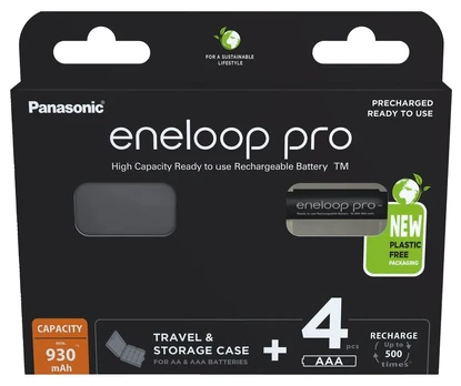 Elementai PANASONIC ENELOOP Pro BK-4HCDEC4BE 930mAh 4xAAA