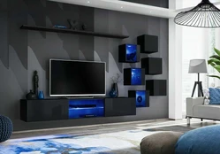 Sekcija Switch XXI su LED apšvietimu, juoda kaina