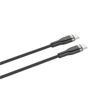 Fixed Braided Cable USB-C/USB-C, 2m, 100W FIXDB-CC2-BK