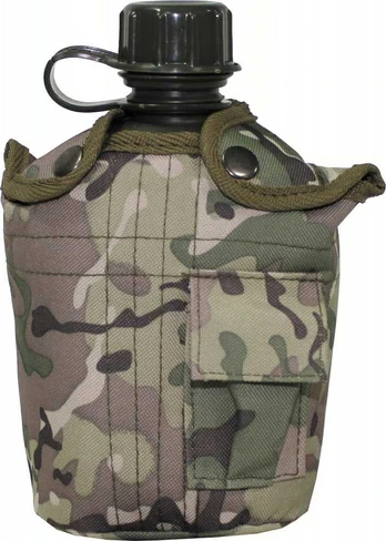 Plastikinė gertuvė su dėklu MFH, Operation-Camo, 1l