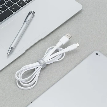 Rivacase Riva 6002 Wt1 Usb-c 2.0 kabelis 1,2 m, baltas