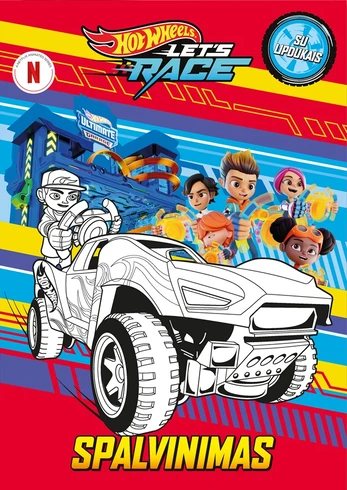 Hot Wheels. Spalvinimas su lipdukais