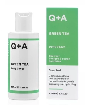Veido tonikas Q+A Green Tea, 100 ml, moterims