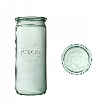 Weck stiklainiai su dangteliais, 1590ml, 6 vnt.