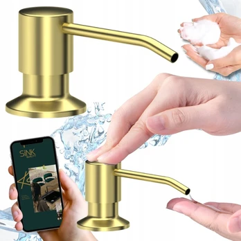 Sink Quality skysto muilo dozatorius plautuvei auksinės spalvos
