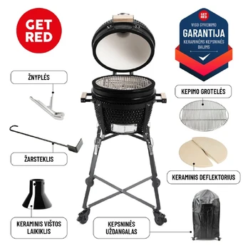 KAMADO KEPSNINĖ 16 colių (40 cm) Get Red