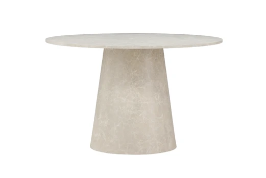 Lanzo Valgomojo stalas ø120 - smėlio spalvos Marblelook /
