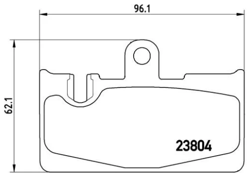 Stabdžių trinkelių rinkinys, diskinis stabdys BREMBO P 83 059