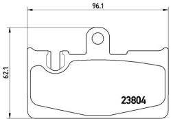 Stabdžių trinkelių rinkinys, diskinis stabdys BREMBO P 83 059 kaina