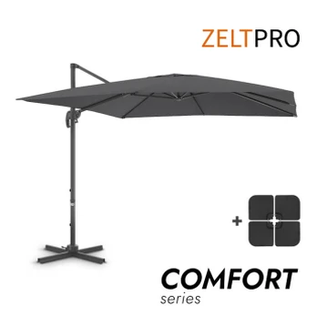 Skėčiai lauko su padu Comfort Antracito