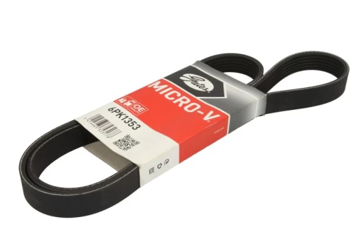V formos rumbuoti diržai GATES 6PK1353