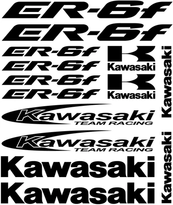 Kawasaki ER-6f motociklo lipdukai