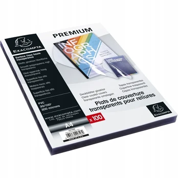 Extra Digital Exacompta Pvc A4 formato viršeliai, 100 vnt. - Crystal 42746e