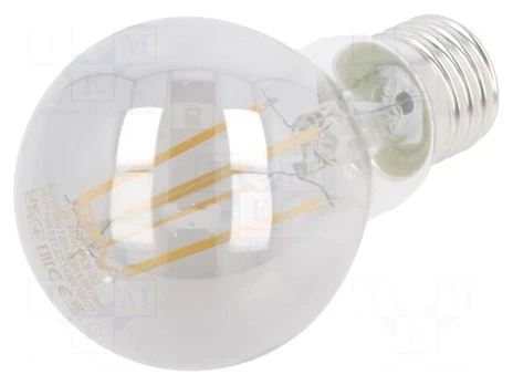 LED lamp | grey | E27 | 230VAC | 8W | 360° | 2700K