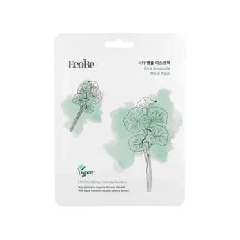 EcoBe - Cica Vegan Ampoule Sheet Mask, 25ml