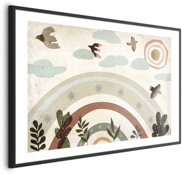 Artgeist Plakatas - Rainbow and Birds
