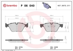 Brake pads - tuning Xtra P 06 040X front kaina