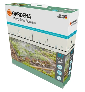 GARDENA Micro-Drip-Irrigation Vegetable Bed/​Flower Border Set (60 m²)​