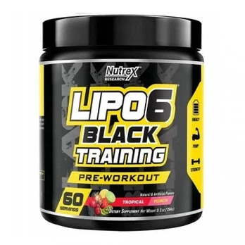 NUTREX Lipo-6 Black Training - 264g Vynuogės