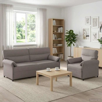 Sofos komplektas 2 vnt. Taupe Audinys