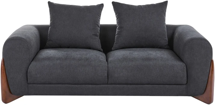 Beliani Dvivietė sofa VINLIDEN, juoda