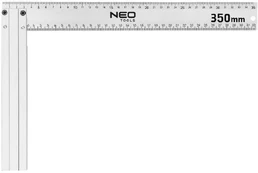 Kątownik budowlany NEO TOOLS aliuminio, 350x190 mm kaina