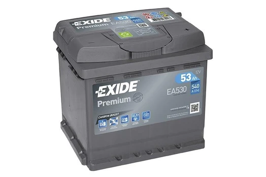 EXIDE Premium EA530 53Ah 540A (EN) 12V akumuliatorius