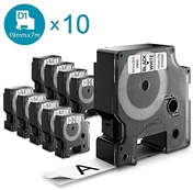 DYMO D1 Polyesterband Vorteilspack 19mmx7m schwz->wß 10St kaina