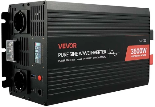 3500W galios keitiklis, 12V DC iki 230V AC