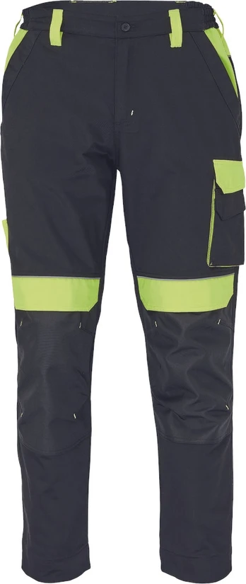 Darbo kelnės vyrams Cerva Max Vivo, juoda/geltona, 46 dydis