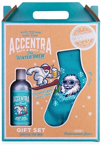 Accentra Gift set with a pair of Men's Collection Winter Edition socks