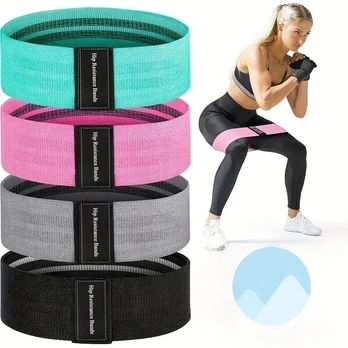 Sportinės elastinės mini juostos, 4 vnt.