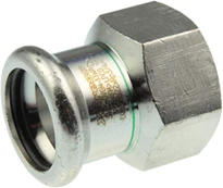 Press female connector,KAN-therm Inox 35x1"