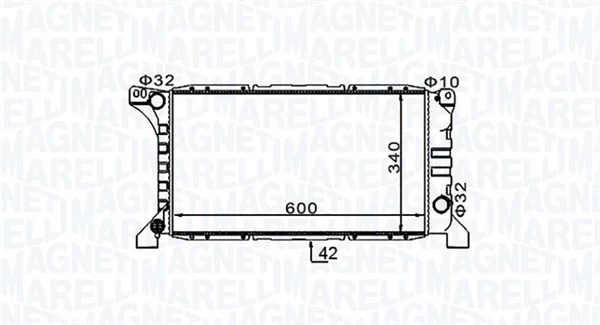 Variklio radiatorius MAGNETI MARELLI 350213154200