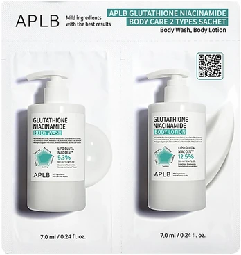 APLB Glutathione Niacinamide Body Care 2 Types Sachet, 2x7 ml