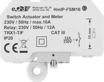HomeMatic IP Homematic IP Schalt-Mess-Aktor (16A) - Unterputz