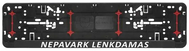 Automobilio numerių rėmelis "Nepavark lenkdamas"
