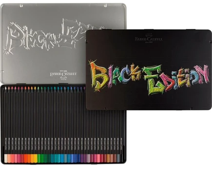Faber-Castell - Colour Pencils Black Edition tin (36 pcs) (116437)