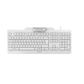 Klaviatūra CHERRY SECURE BOARD 1.0 integr. SmartCard / NFC / RF-Terminal, DE-išdėstymas, hellgrau kaina