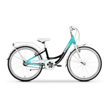 Girls' bicycle TABOU Queen 24 Nexus, juodas-turquoise
