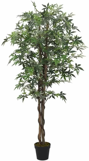 Dirbtinis klevas, žalios spalvos, 120 cm, 336 lapai