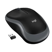 LOGITECH M185 cordless Notebook Mouse USB black grey kaina