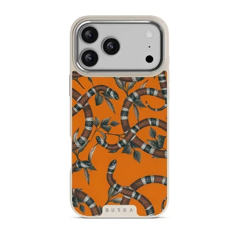 Bitter Apricot - Snake iPhone 17 Pro Max Case, Elite Light (MagSafe) / Silver
